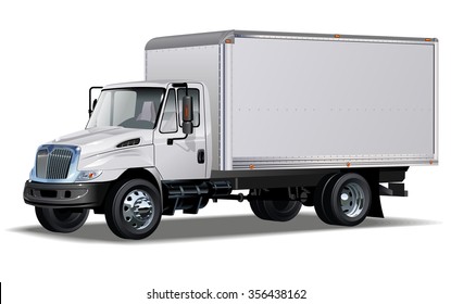 Delivery / Cargo Truck Available EPS-10 separated by groups and layers for easy edit