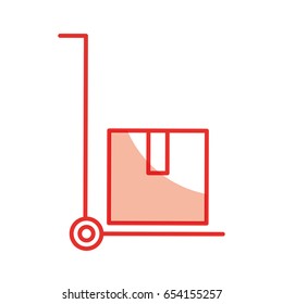 delivery cart boxes icon