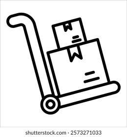 Delivery Cart Icon Element For Design
