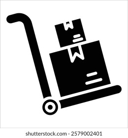 Delivery Cart Icon Element For Design