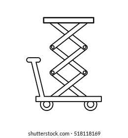 delivery cart isolated icon vector illustration design