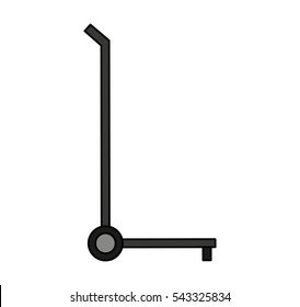 delivery cart isolated icon vector illustration design