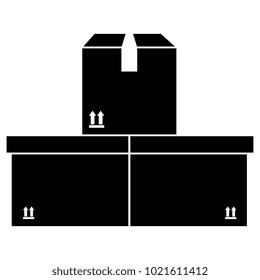 delivery carton boxes icon