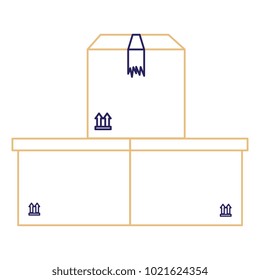 delivery carton boxes icon