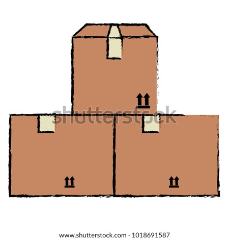 delivery carton boxes icon