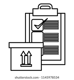 delivery carton packing with checklist