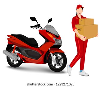 delivery cartoon shape vector design