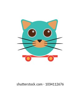 Delivery Cat Logo Icon Design