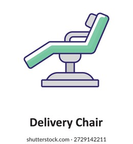 Icono del Vector de la silla de la entrega que puede modificar o editar fácilmente


