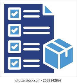 Delivery Checklist Icon Element For Design