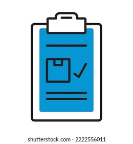 delivery checklist on white background