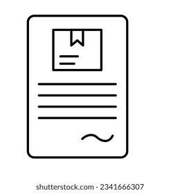 Delivery checklist Vector Icon which can easily modify


