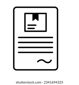 Delivery checklist Vector Icon which can easily modify

