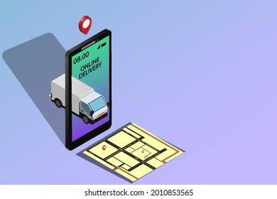 Delivery and collection service through the application