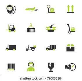 delivery color vector icons for web and user interface design