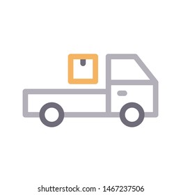 delivery colour line vector icon