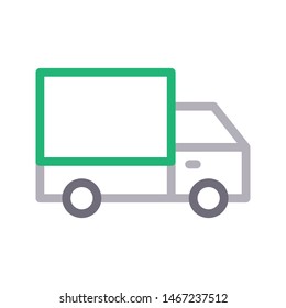delivery colour line vector icon