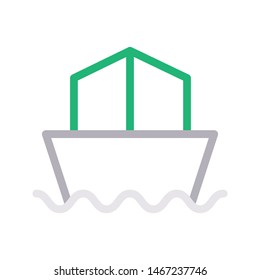 delivery colour line vector icon