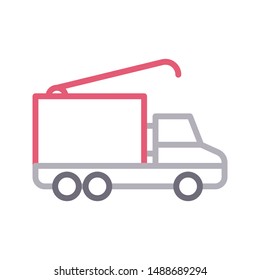 delivery colour line vector icon