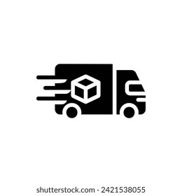Ilustración con el logotipo del icono plano de entrega y comercio. Juego de iconos de comercio. Adecuado Para Diseño Web, Logotipo, Aplicación.