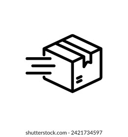 Delivery, Commerce Flat Icon Logo Illustration. Commerce Icon-set. Suitable For Web Design, Logo, App.