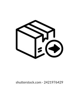 Delivery, Commerce Outline Icon Logo Illustration. Commerce Icon-set. Suitable For Web Design, Logo, App