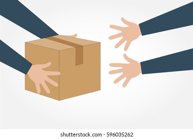 Delivery concept. Delivery design over white background, vector illustration.