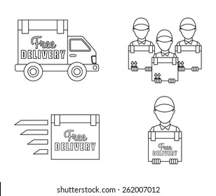 delivery concept design, vector illustration eps10 graphic 