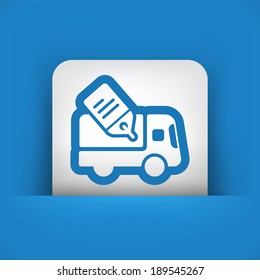 Delivery concept icon