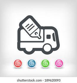 Delivery concept icon