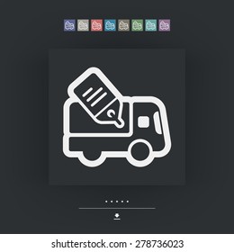 Delivery concept icon
