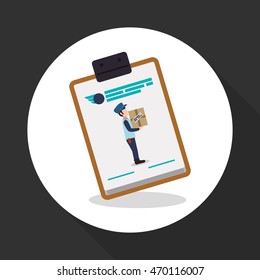 Delivery concept with icon design, vector illustration 10 eps graphic.