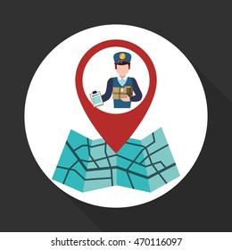 Delivery concept with icon design, vector illustration 10 eps graphic.
