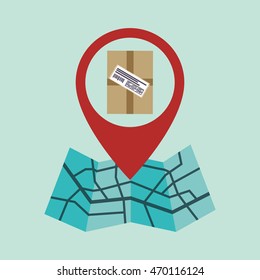 Delivery concept with icon design, vector illustration 10 eps graphic.