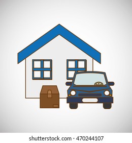 Delivery concept with icon design, vector illustration 10 eps graphic