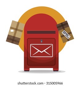 delivery concept shipping icons design, vector illustration 10 eps graphic.
