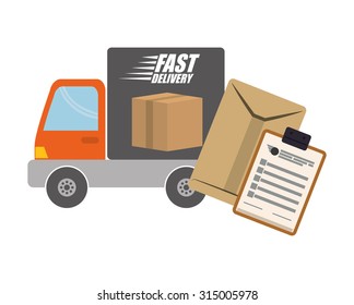 delivery concept shipping icons design, vector illustration 10 eps graphic.