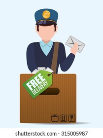 delivery concept shipping icons design, vector illustration 10 eps graphic.