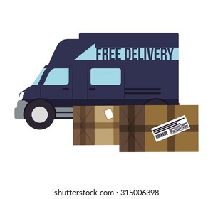 delivery concept shipping icons design, vector illustration 10 eps graphic.