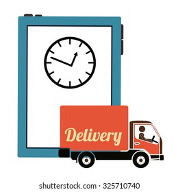 Delivery concept with shipping icons design, vector illustration eps 10