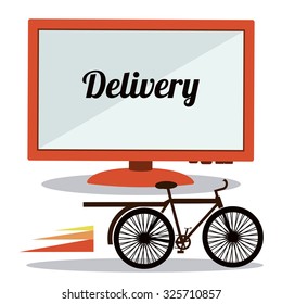 Delivery concept with shipping icons design, vector illustration eps 10