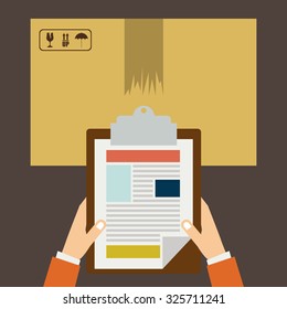 Delivery concept with shipping icons design, vector illustration eps 10