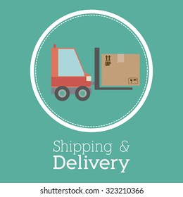 Delivery concept with shipping and logistics icons design, vector illustration eps 10