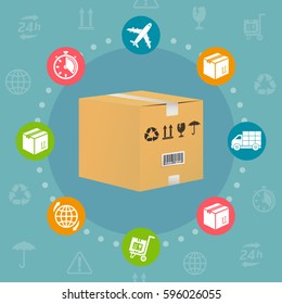 Delivery concept vector illustration