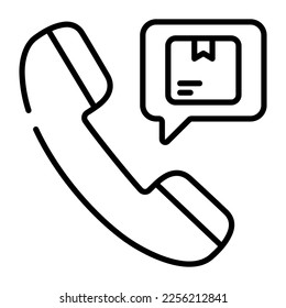 Icono de confirmación de entrega en estilo moderno, vector premium
