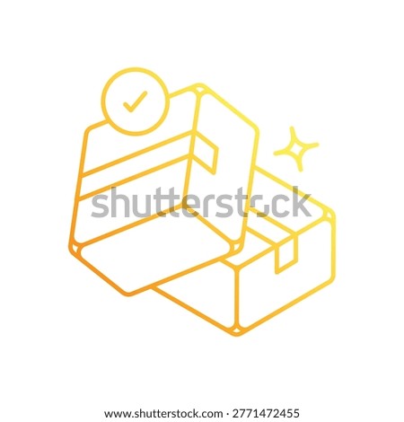 Delivery Confirmation vector icon stock illustration