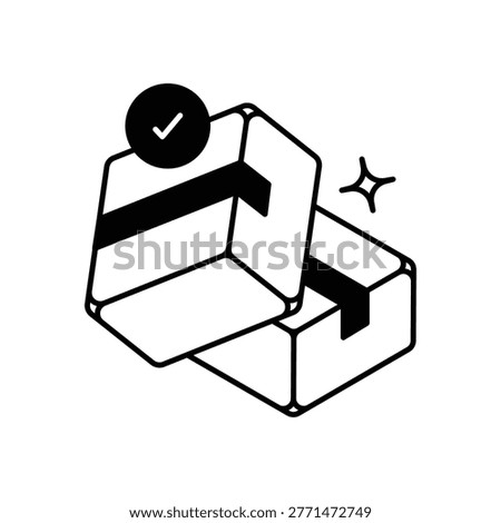 Delivery Confirmation vector icon stock illustration