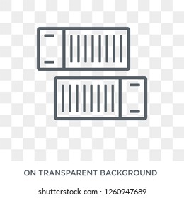 delivery containers icon. delivery containers design concept from Delivery and logistic collection. Simple element vector illustration on transparent background.