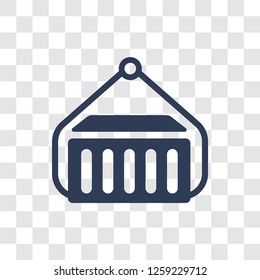 delivery containers icon. Trendy delivery containers logo concept on transparent background from Delivery and logistics collection