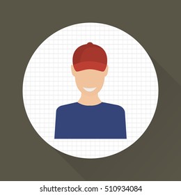 Delivery courier color icon. Flat design. Delivery theme for web and mobile